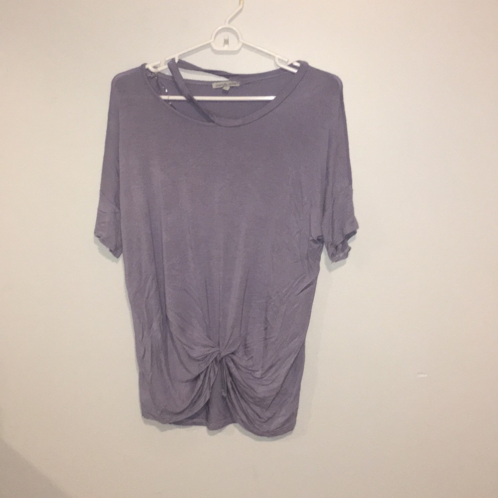 Charolette russe purple distressed top